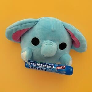 Zuru Snackles Elephant Blue Plush Mentos 6 Inch 2023 Stuffed Animal Toy